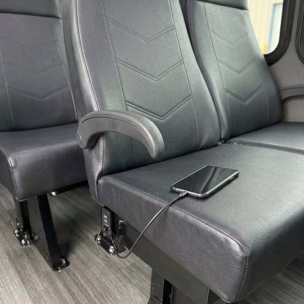 temple city 15 passenger minibus usb charging