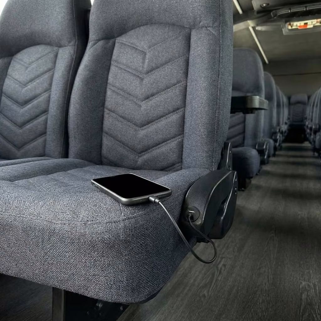temple city 25 passenger minibus usb charging