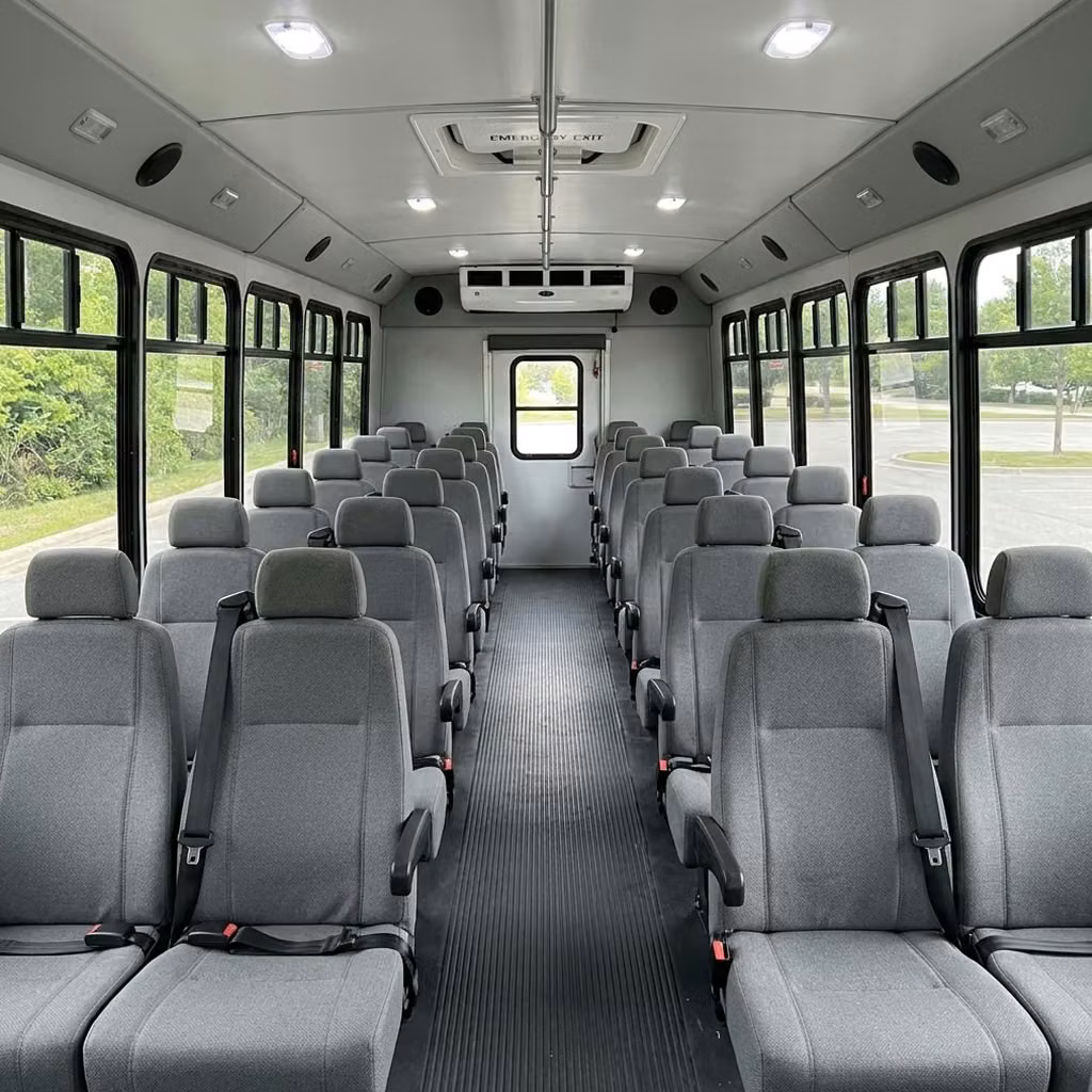 temple city 30 passenger minibus seating