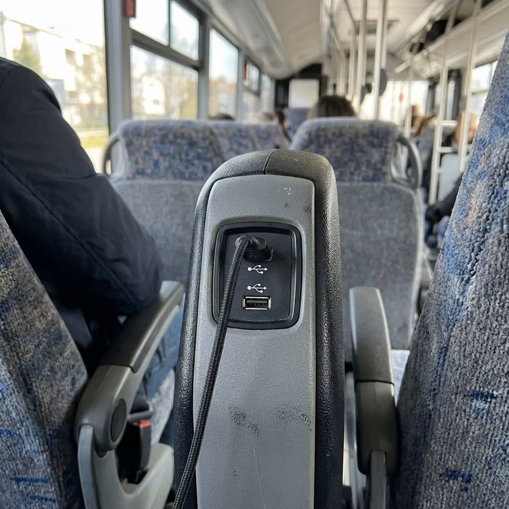 temple city 30 passenger minibus usb charging