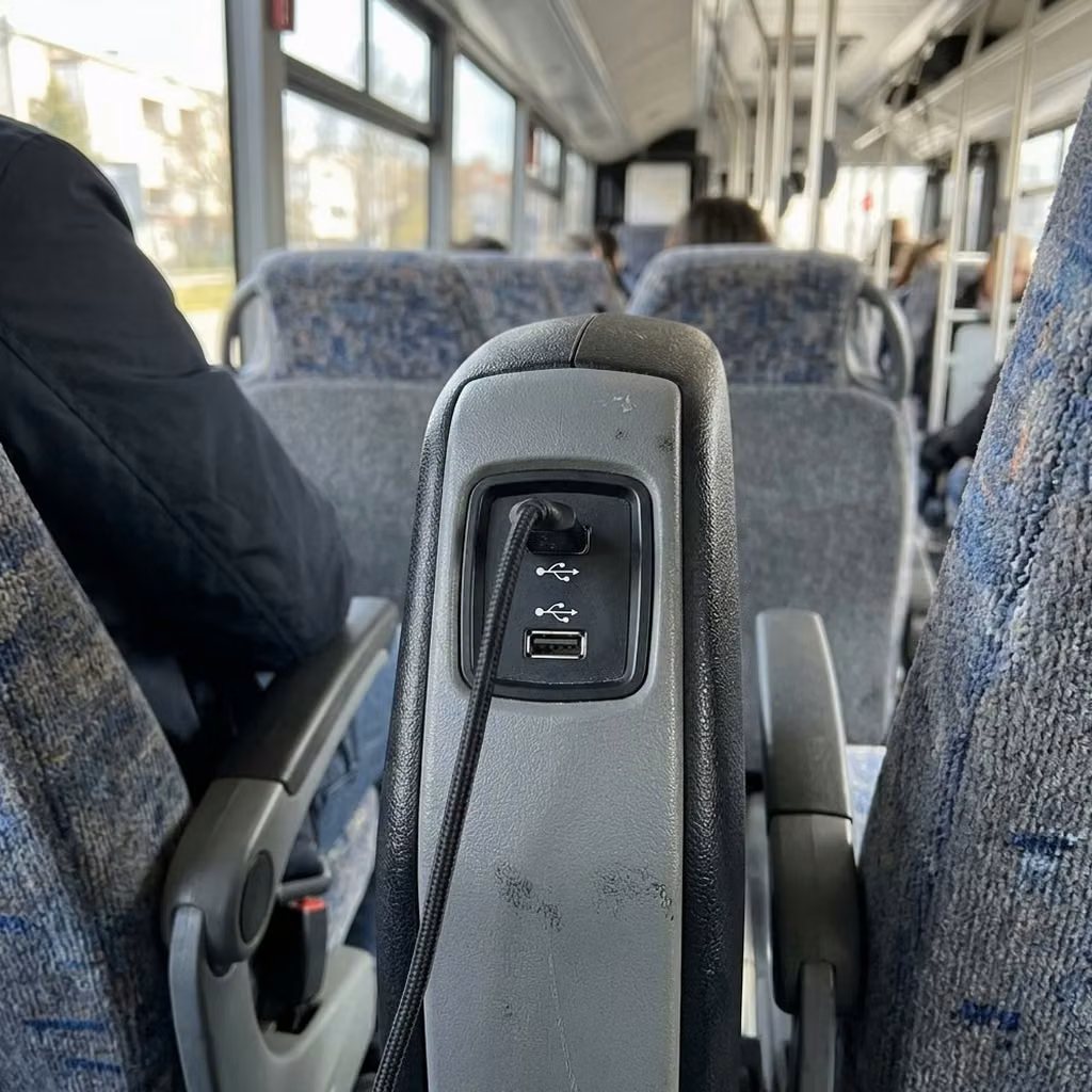 temple city 35 passenger minibus usb charging