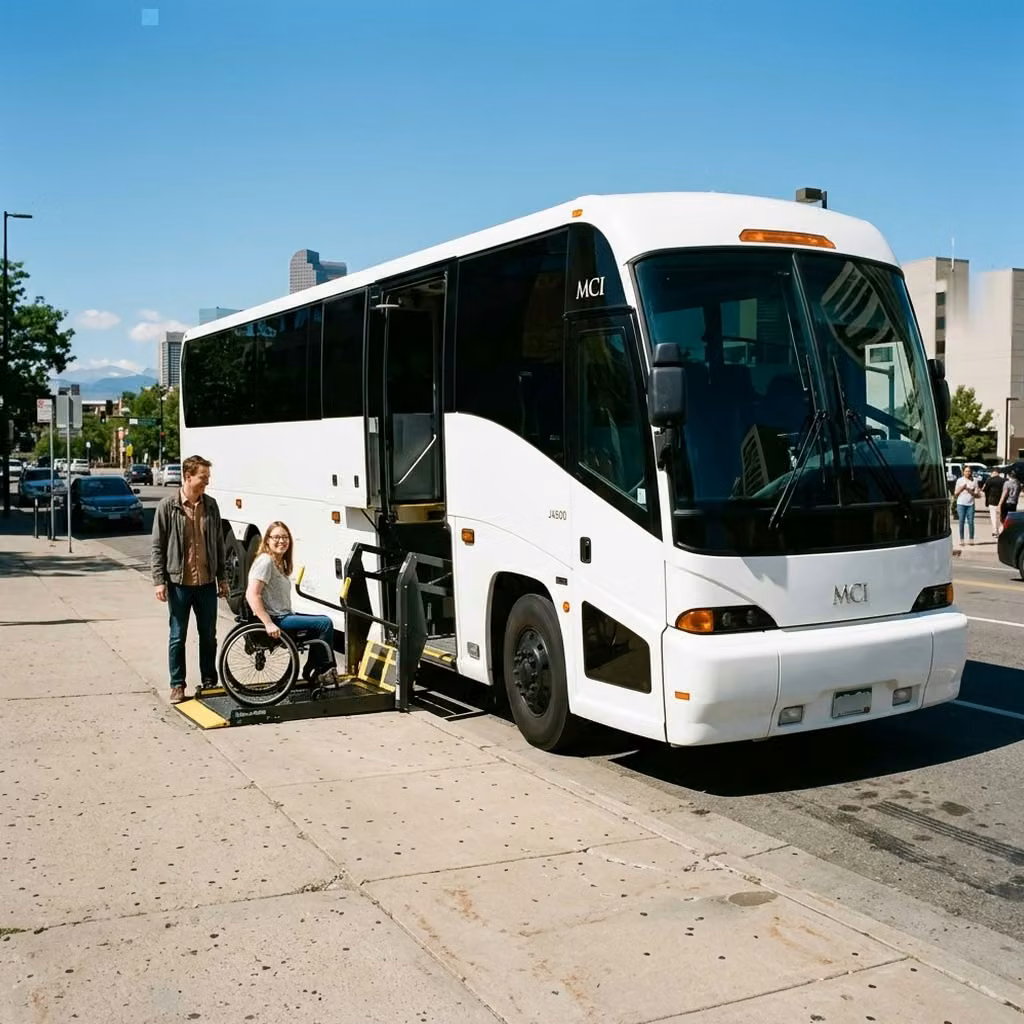 temple city 56 passenger charter bus wheelchair lift