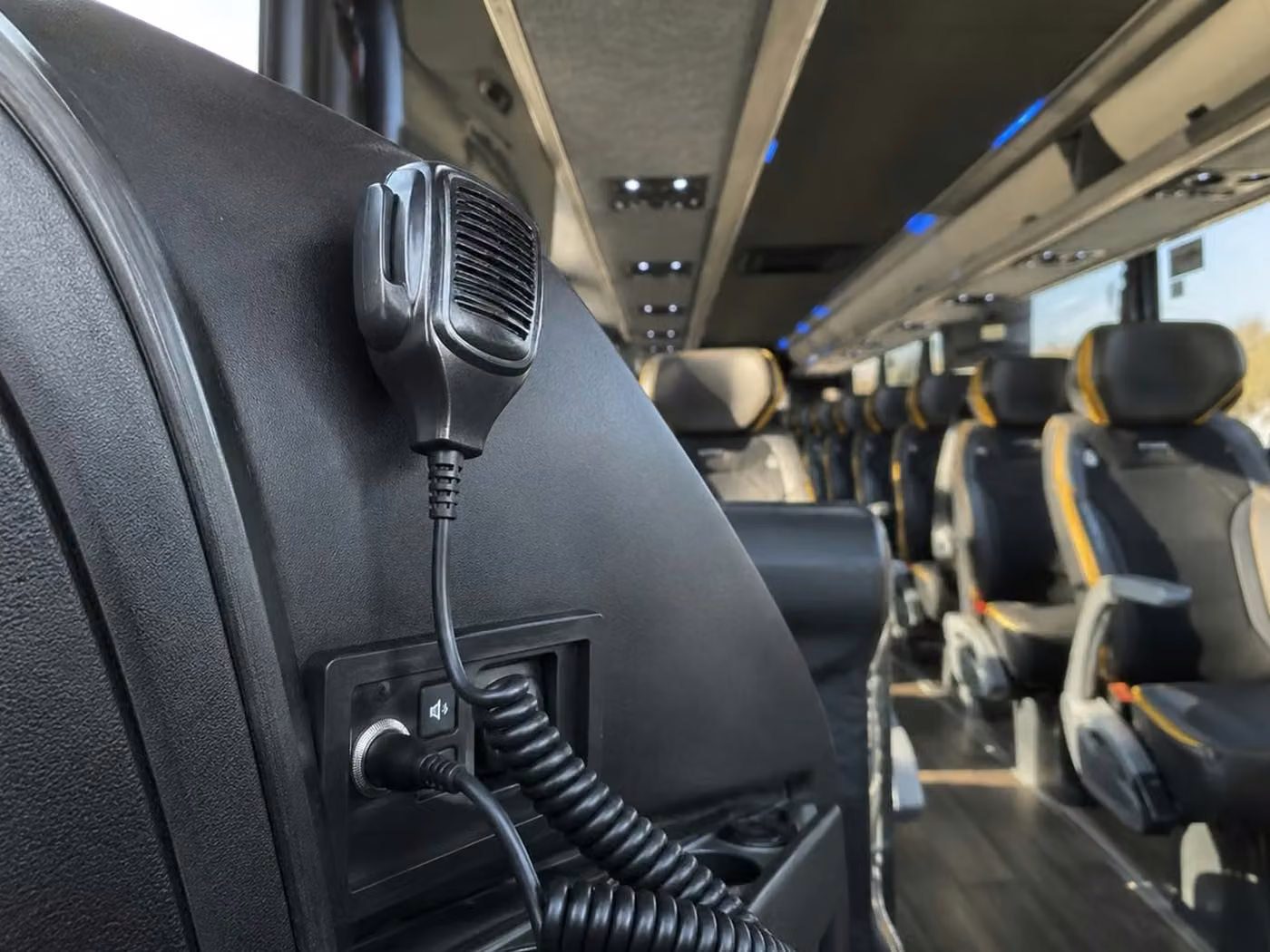 temple city charter bus pa system