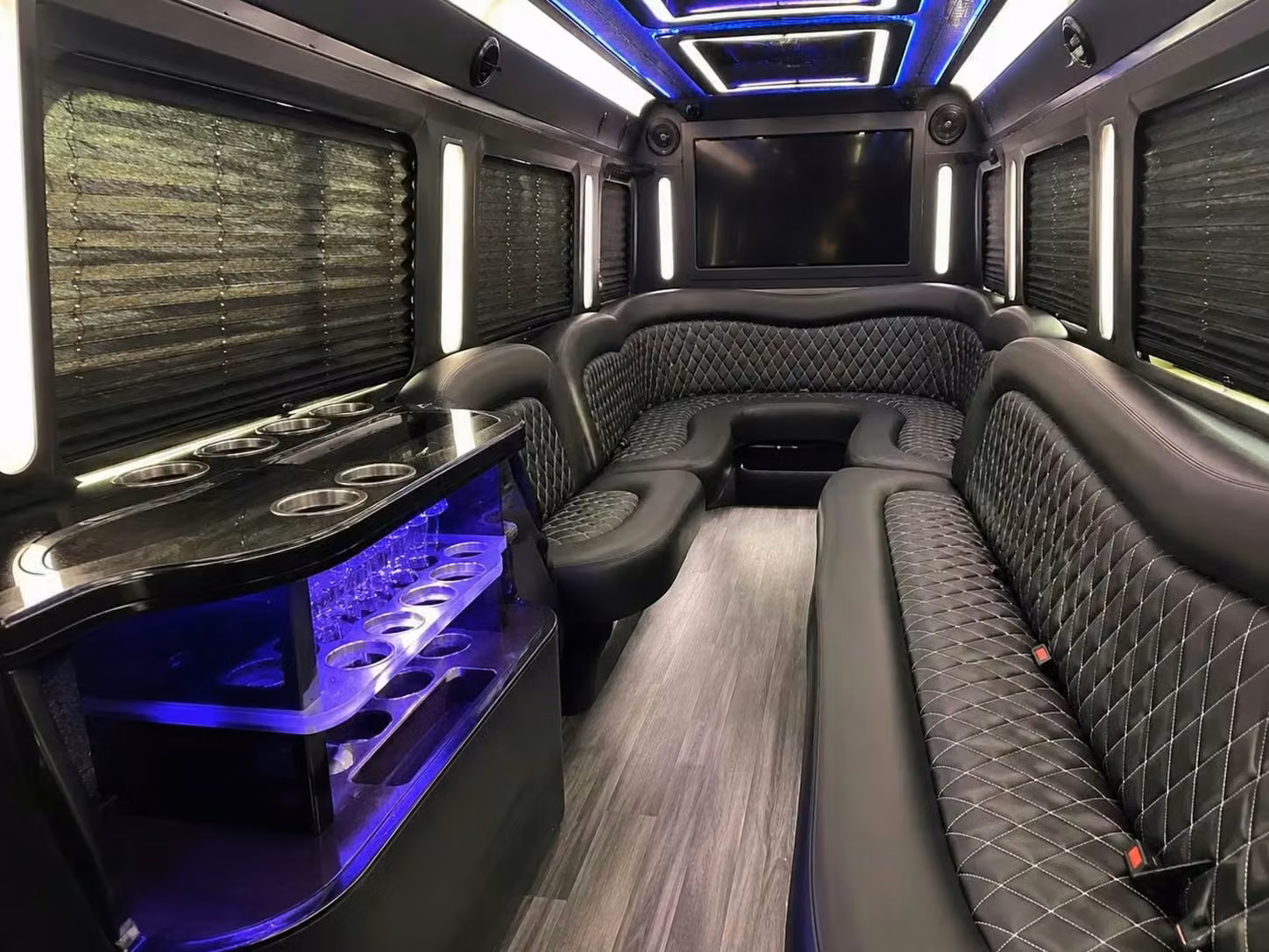 temple city party bus bar area