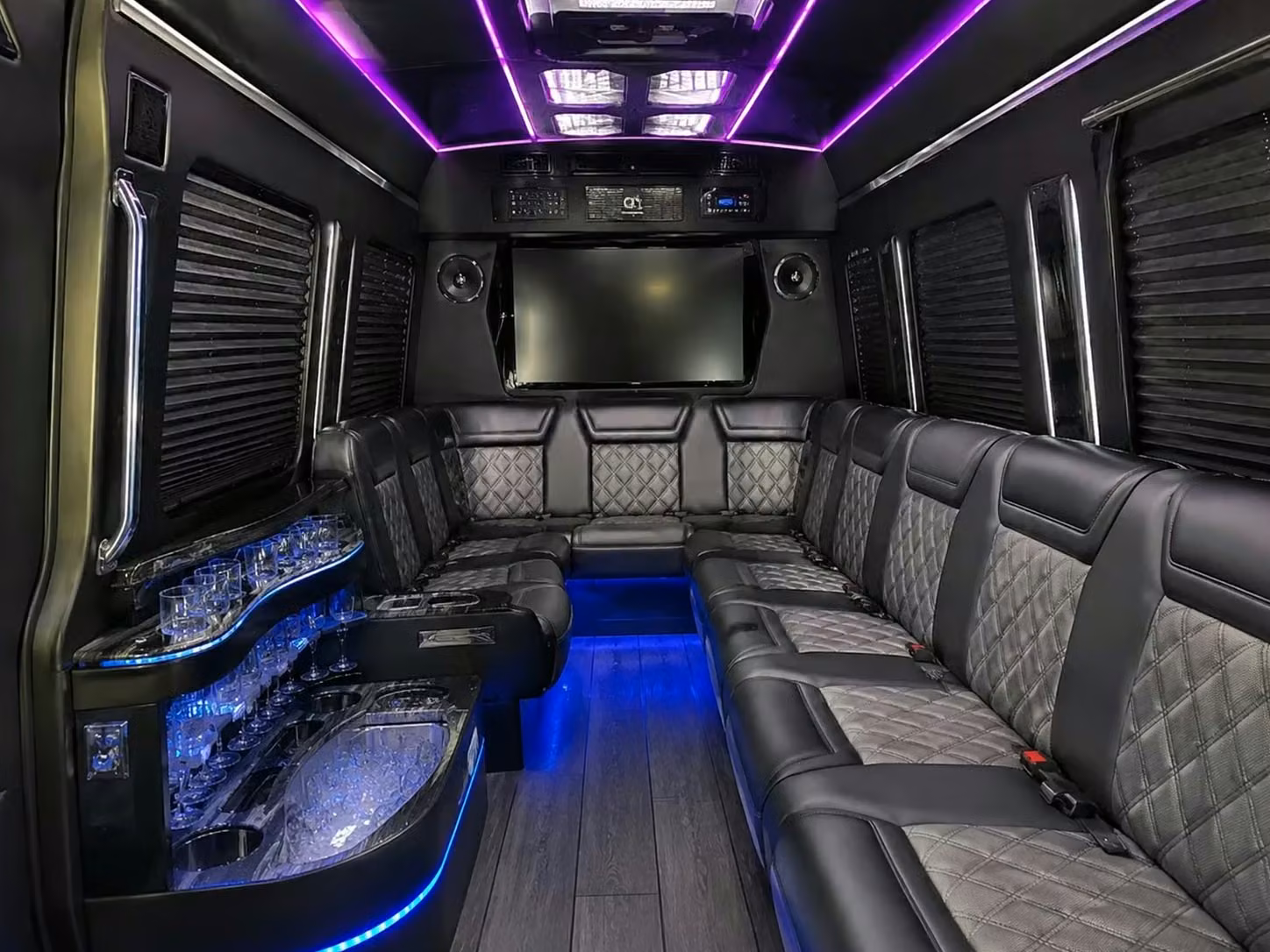 temple city wedding buses with a c wifi power outlets and onboard restrooms