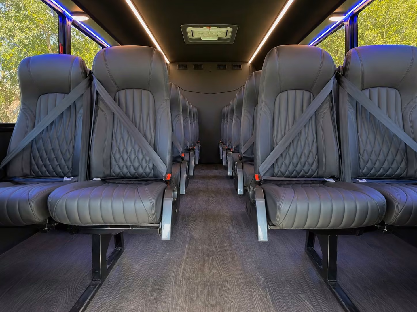20 passenger minibus interior