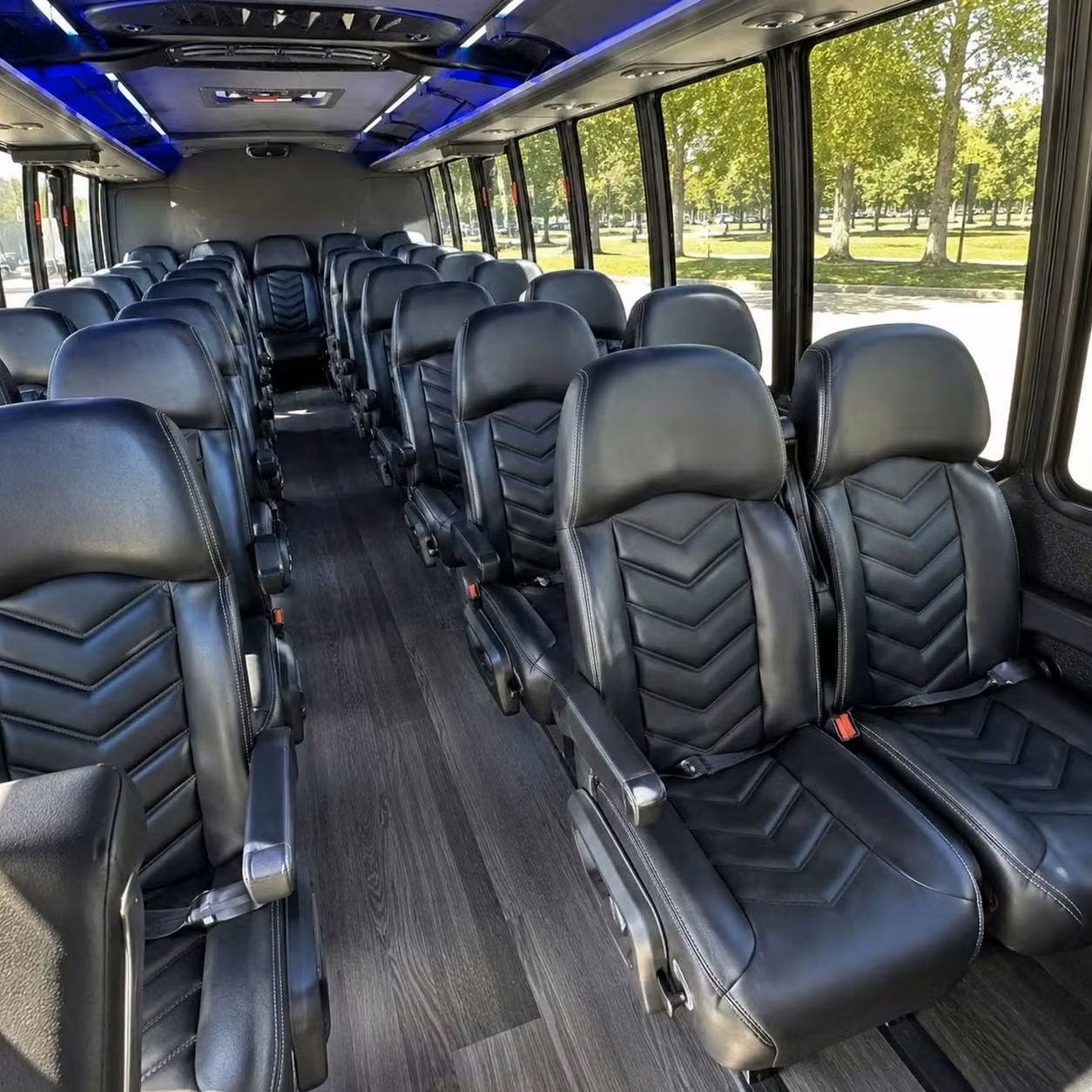 28 passenger minibus inside