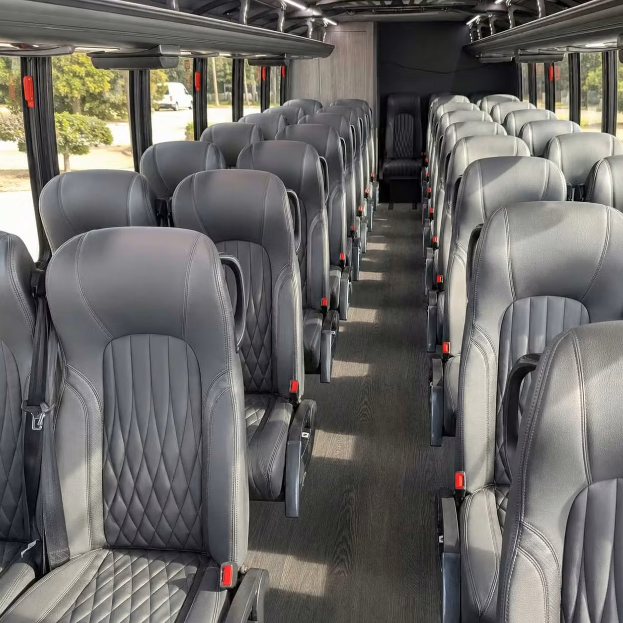 28 passenger minibus interior